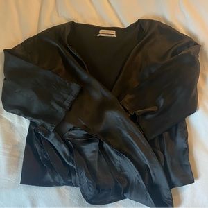 Urban Outfitters Satin Wrap Top